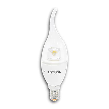 【TATUNG 大同】LED 蠟燭燈 5W 蠟燭型燈泡 E14 燈頭 全電壓 尖清 拉尾 黃光 白 小燈泡 小夜燈 氣氛燈