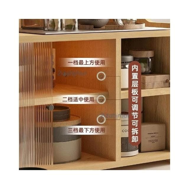 桌面收纳置物架 杯架 餐桌收纳柜 台面桌上橱柜 杯子茶具桌面柜 多功能收納櫃子 儲物櫃 厨房置物架 置物架子