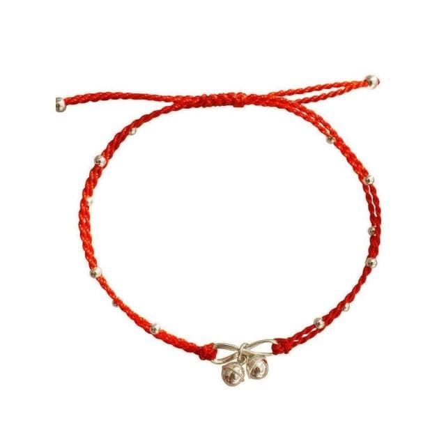 【開運堂】腳鏈２２ｃｍ內適合 女鈴鐺簡約復古民族風性感系學生紅繩宮鈴腳繩腳鍊****情侶閨蜜聖誕節情人節禮物開運堂