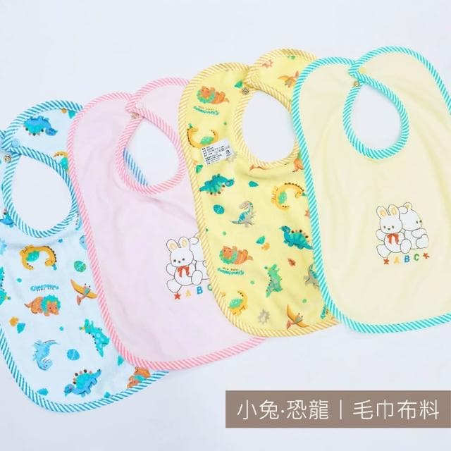 【Oluna 歐露娜】童馨 開扣式圍兜 口水巾x1件入 背布防水 台灣製造 圍兜兜 吃飯巾 寶寶圍兜 寶寶圍巾