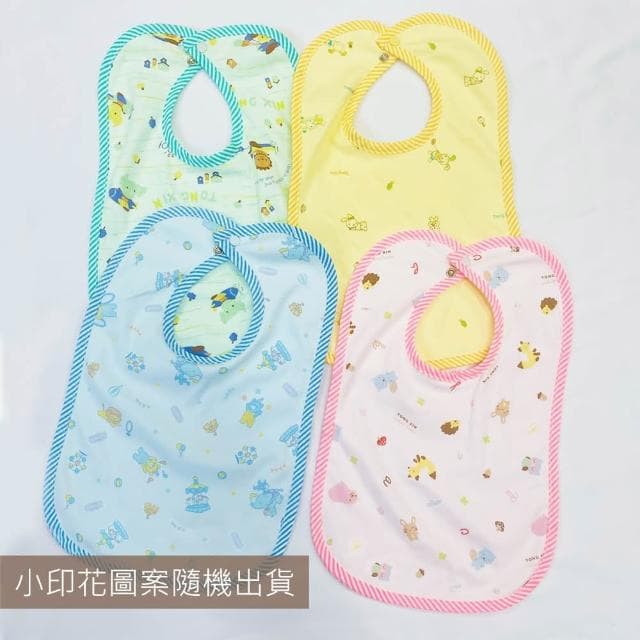 【Oluna 歐露娜】童馨 開扣式圍兜 口水巾x1件入 背布防水 台灣製造 圍兜兜 吃飯巾 寶寶圍兜 寶寶圍巾