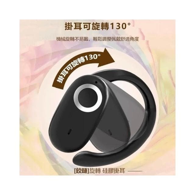 品質 台灣出貨 耳掛式藍芽耳機 運動藍芽耳機 不入耳 無線耳機 耳機 抗噪 通話抗噪防水數顯5.4藍牙耳機