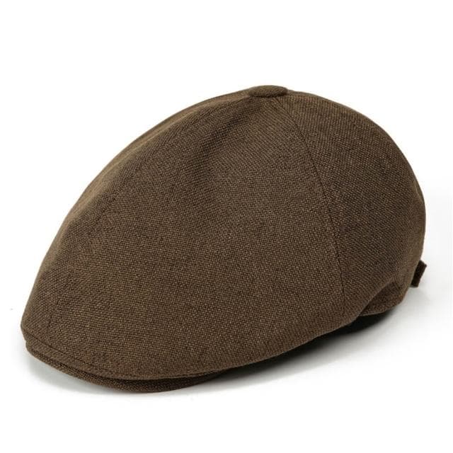 【巴黎精品】紐約精品 父親節禮物 現貨+預購 鴨舌帽貝雷帽畫家帽(美式復古棉麻前進帽男女帽子4色a1jg81)