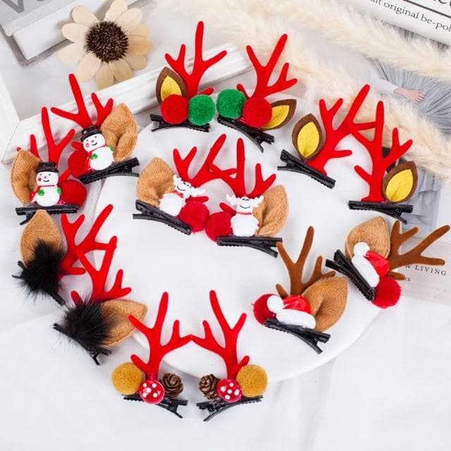 聖誕髮夾髮箍｜聖誕節飾品｜聖誕禮品｜聖誕節禮物｜聖誕髮飾配件｜派對裝飾髮夾｜聖誕裝扮頭