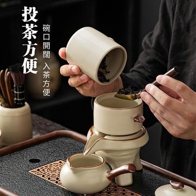 JIWU簡物 功夫茶具套裝 家用 陶瓷 茶壺 蓋碗 茶杯 辦公室 泡茶器 茶具 茶器 搭配茶盤 禮盒裝送禮