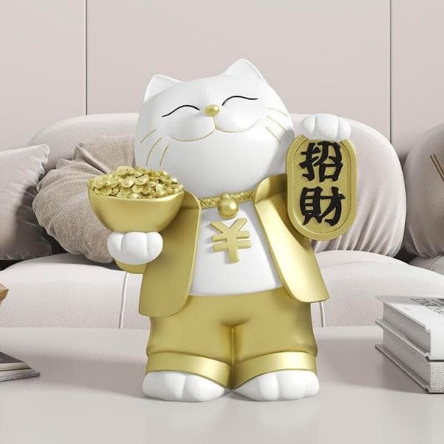 漫生活招財貓擺飾 招財擺件 入厝禮物 客廳裝潢 元寶貓 喬遷之喜禮品 客廳擺飾 開業禮物 開店禮物 交換禮物