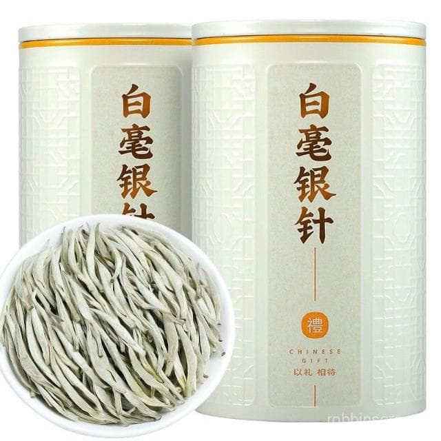求求甄選 正宗特級全芽白毫銀針新茶嫩芽高山雲南白茶罐裝禮盒裝80g一罐