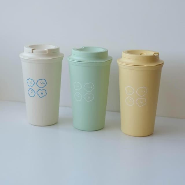 【Square Studio 方坊】方坊 手拿隨行杯 喜怒哀樂 450ml 韓國製 咖啡杯 隨身杯 辦公室小物 母親節禮物