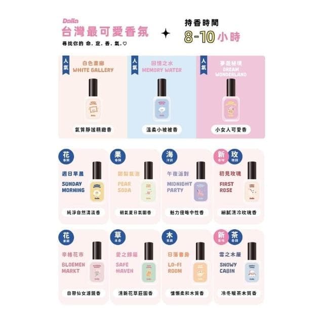 【Dalla 達樂】淡香水 35ml 香氛 台灣最可愛的香氛 療癒淡香水 香水 小香水 Dalla可愛療癒淡香水 夢遊秘境 回憶之水