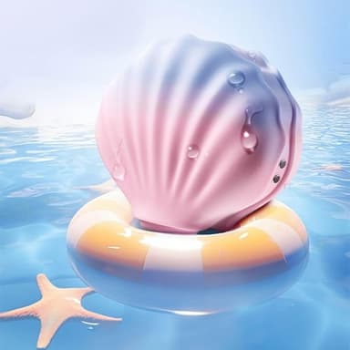 【EROCOME 伊珞】時尚可愛貝殼潮玩 10頻脈衝吮吸陰乳按摩器 全身防水 低音降噪 磁吸充電 跳蛋 送禮 交換禮物 女性情趣用品
