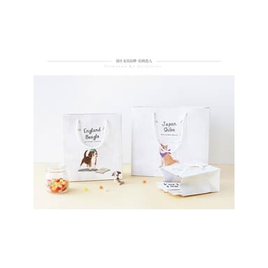 【德德小品集】德德小品集 信的戀人 禮品袋 狗狗 鬥牛犬 柴犬 柴柴 創意生日禮物袋 包裝袋紙袋子 婚禮小物 禮品飾品袋 送客禮