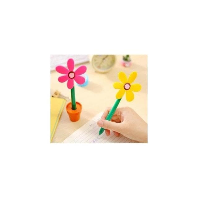 太陽花筆 花盆 可立式筆 可愛 中性筆 造型筆 搞笑趣味 韓風可愛創意 仿真筆 婚禮小物 交換禮物