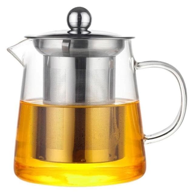 {日昭}304耐熱高硼硅玻璃茶壺(電磁爐泡茶壺 過濾沖茶器 家用辦公室茶具 冷熱兩用 禮品 簡約日式設計 便攜)