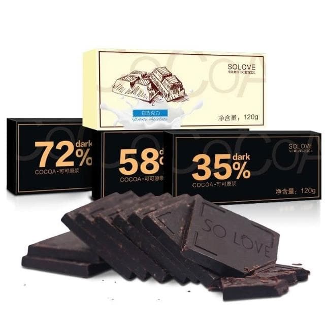 Solove健康每日純黑巧剋力禮盒裝送女友純可可脂小零食情人節禮物