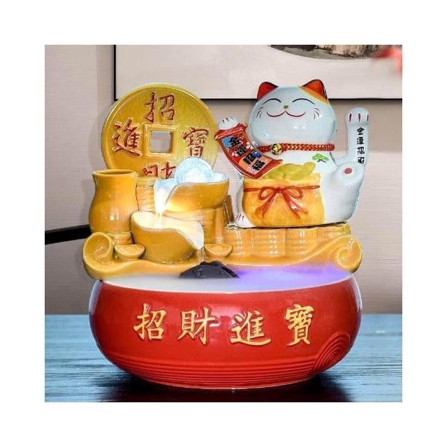 招財貓 招財貓擺飾 流水盆 聚寶盆 流水擺件 招財擺飾 開運 風水招財流水組 風水擺件 開店 橋遷 開幕送禮