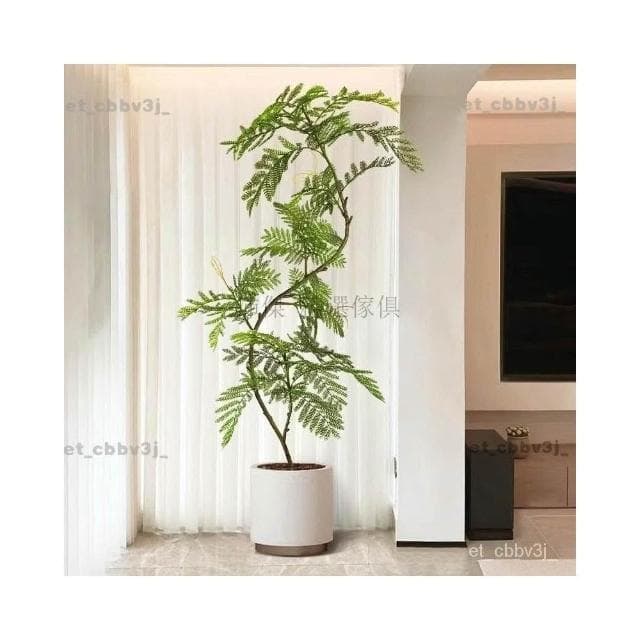 熱賣🌈藍花楹仿真綠植高端室內客廳門店網紅ins風裝飾大型落地盆栽仿生 盆栽 居傢裝飾 仿真植物 人造樹 假樹 假植物