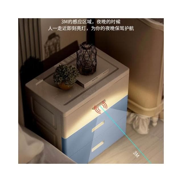 免運 床頭加厚抽屜式收納櫃創意嬰兒童衣櫃玩具儲物櫃子多層夾縫置物架