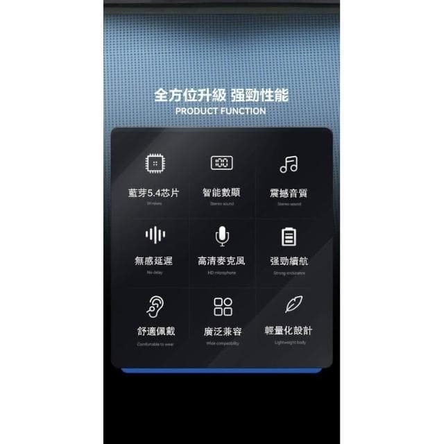 台灣出貨 5.4無線藍芽耳機 掛脖式無線耳機 ENC雙重降噪 立體音效超長續航 佩戴舒適無感延遲 運動跑耳機 藍芽無線耳