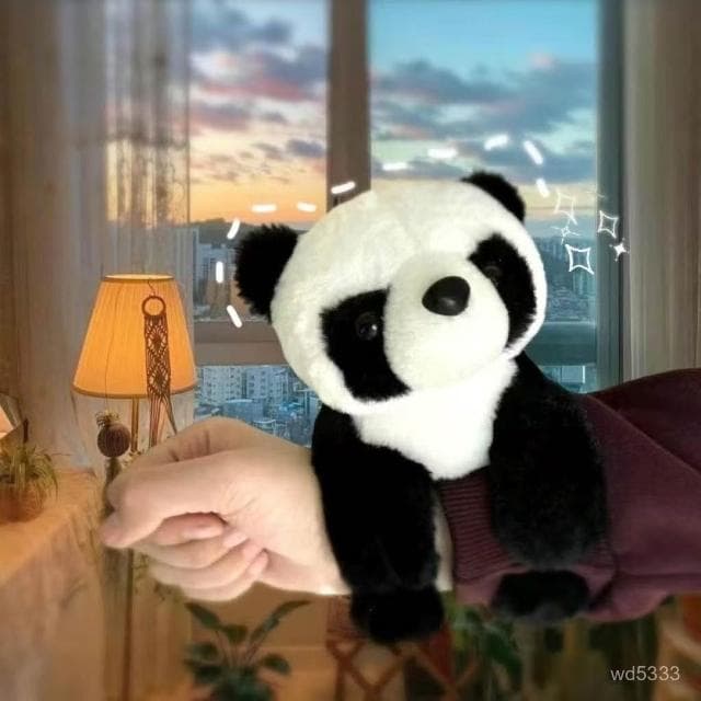 卡皮巴拉啪啪圈玩偶庫洛米毛絨手腕手環玩具可愛浣熊公仔兒童禮物