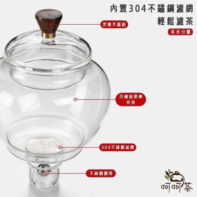一鹿有你 自動磁吸泡茶壺 懶人茶具 茶杯 茶壺 茶具 功夫茶具 泡茶壺 泡茶組 茶具組 半自動茶具 入厝 開店 禮物