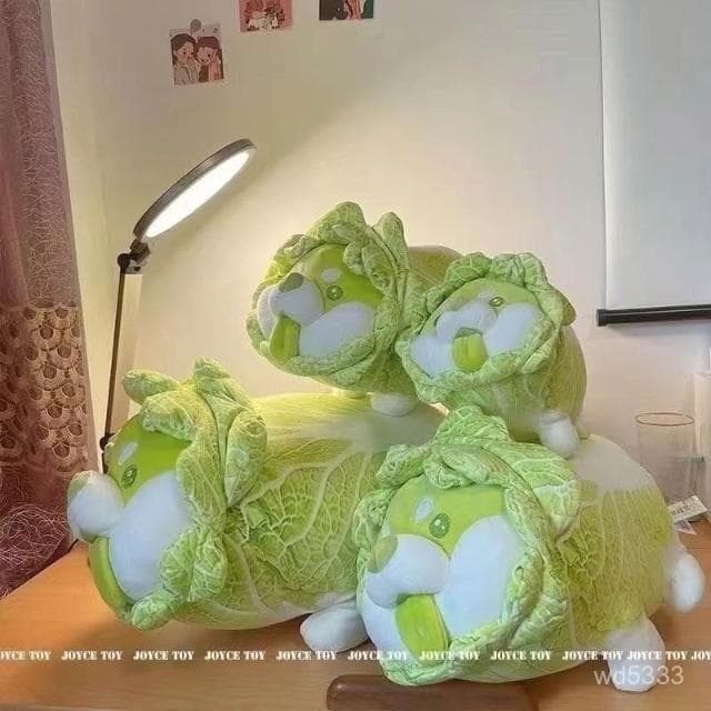 蔬菜精靈網紅白菜公仔玩偶可愛小狗毛絨玩具娃娃女友睡覺生日禮物