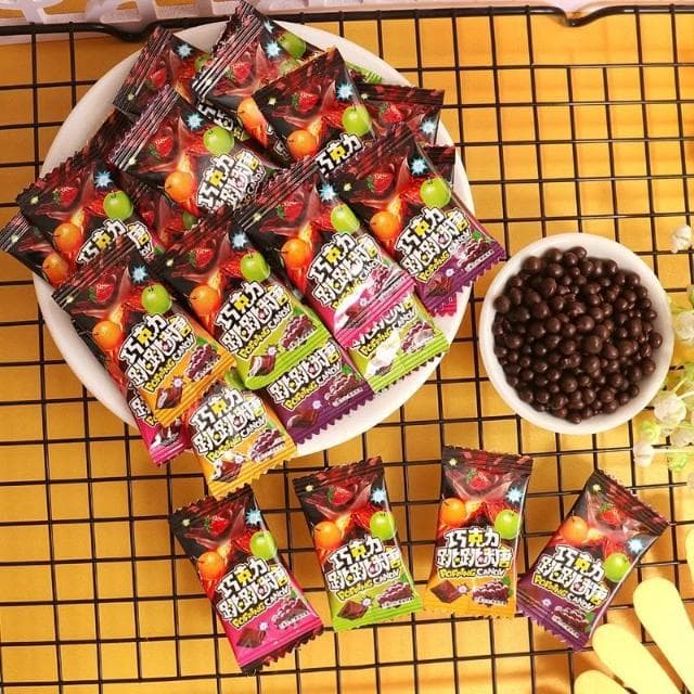  💖 爆款 巧克力 跳跳糖 夾心 巧克力味 小包裝  好玩  零食 批發