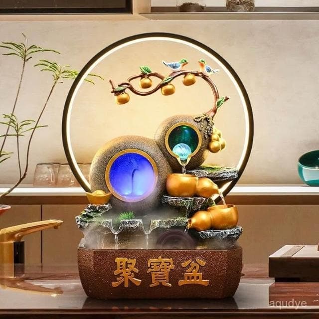 漫生活桃園出貨 葫蘆流水生財 循環水景聚寶盆 流水擺件 招財擺飾 開運 風水招財流水組 風水擺件 開幕送禮 入厝禮物