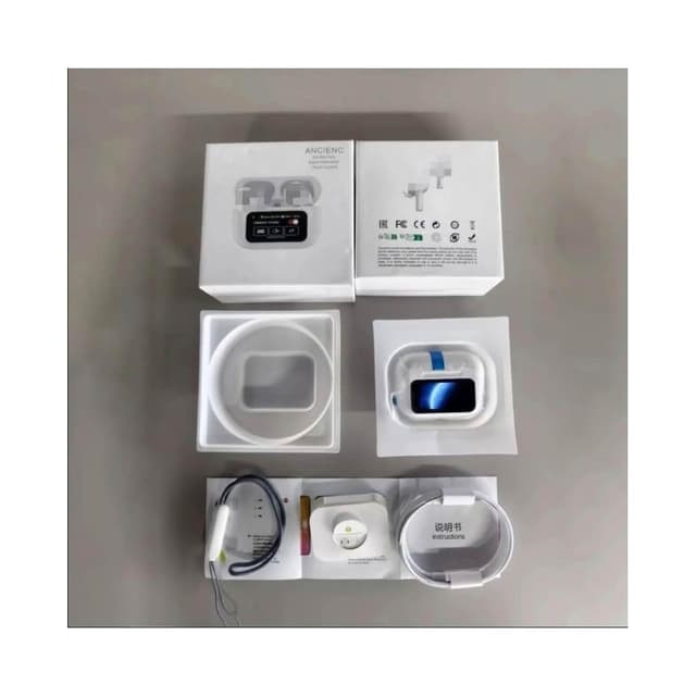台灣現貨 五代耳機 ANC主動降噪通透高音質 真無線藍牙耳機 立體聲 入耳式藍芽耳機 無線耳機 適用蘋果安卓 開蓋彈窗
