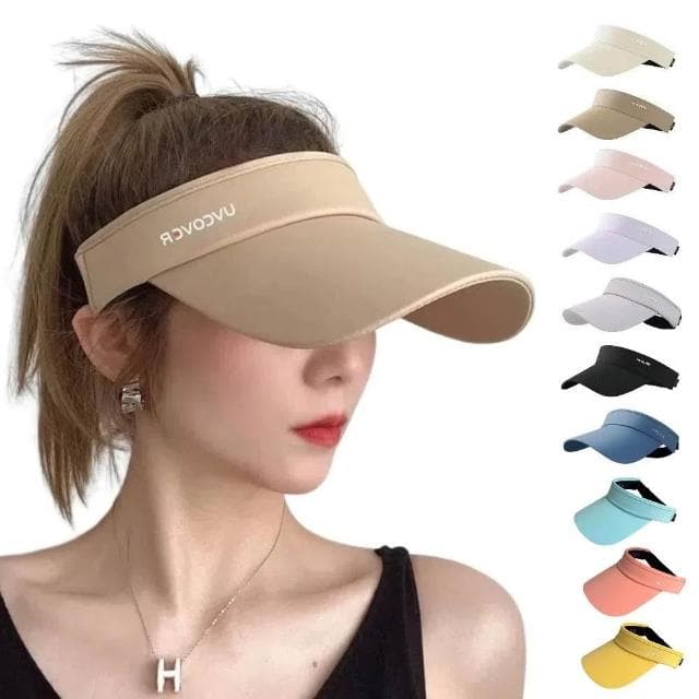 【A&R】日系顯瘦冰絲空頂遮陽防曬帽(夏季 可調節 髮箍式 運動風 男女適用 高爾夫球 生日)