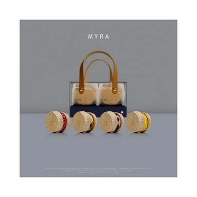 【MYRA】精選4入達克瓦茲｜手作細膩，送禮首選 ( 開心果 / 覆盆紅玉 / 起司乳酪 / 鹽花奶油紅豆 