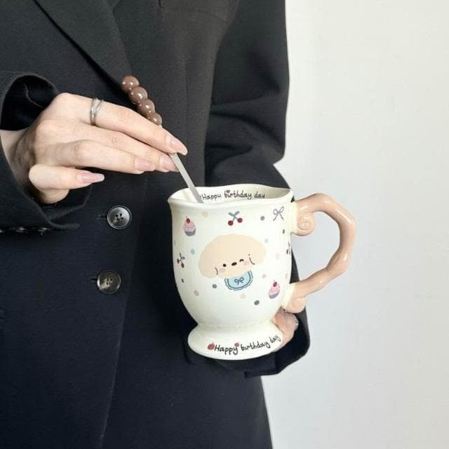 漫生活ins小象馬克杯高顔值杯子陶瓷情侶水杯女生生日禮物伴手禮品
