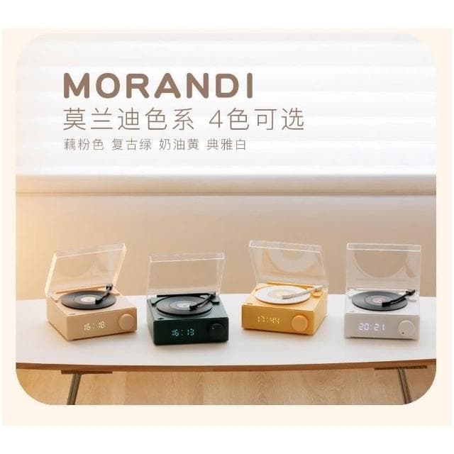 復古藍牙音響喇叭 高品質多功能黑膠藍牙音箱 藍芽小音響 手機電腦桌面小音響 生日禮物精美禮品 創意音響 交換禮物