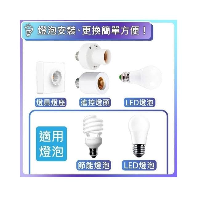 現貨免運×快速出貨▸E27 遙控燈頭∣燈座∣無線燈座∣燈座∣LED 燈泡∣智能燈座∣小夜燈∣夜燈
