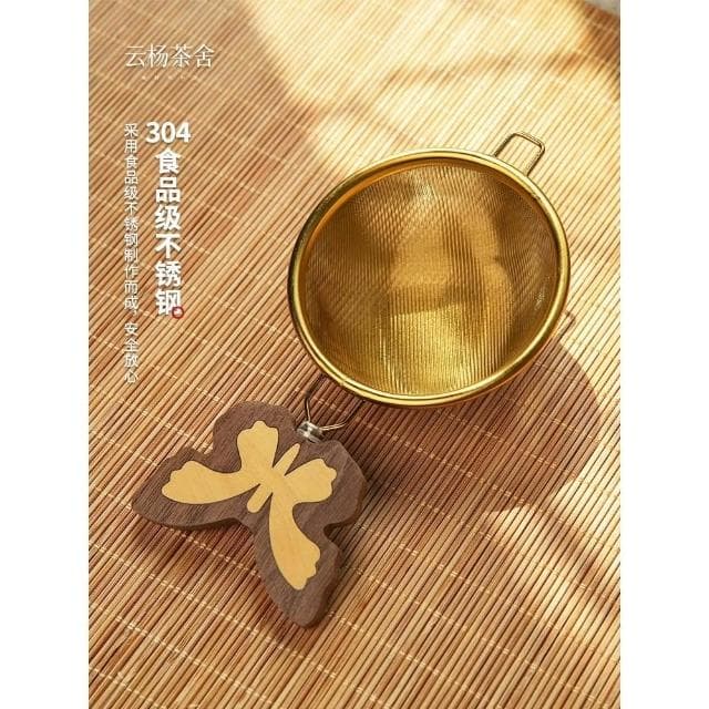 不銹鋼蝴蝶茶漏茶濾茶葉過濾網家用功夫茶具用品配件公道杯濾茶器