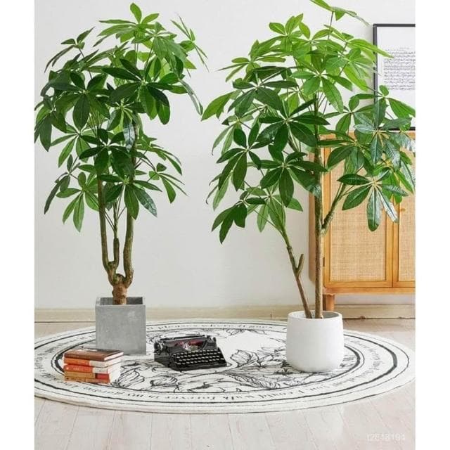 免運 可開票 發財樹假樹仿真綠植 室內大型落地盆栽假樹 客廳仿生植物造景裝飾假綠植 假植物落地擺件居傢裝飾 仿真植物