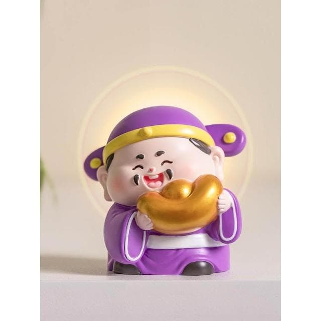財神爺神仙小擺件辦公室好物工位桌面招財車載裝飾品創意生日禮物