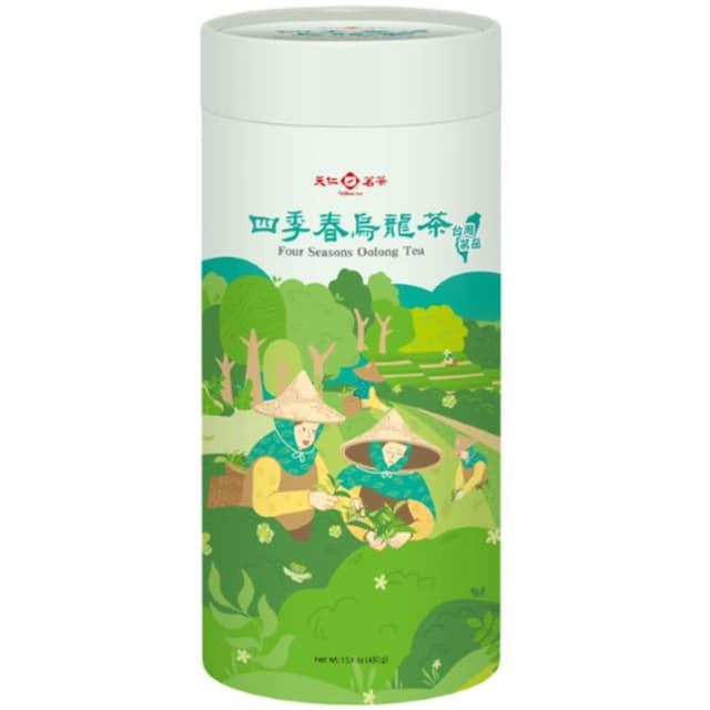 【天仁茗茶】5Cgo🏆天仁茗茶 四季春烏龍茶(450g/罐) ，QL00201661 屬於輕醱酵烏龍茶/香氣清新悠揚，湯色金黃透亮 /入口滑順、迴韻甘甜，兼具春茶的香氣和冬茶的韻味—303
