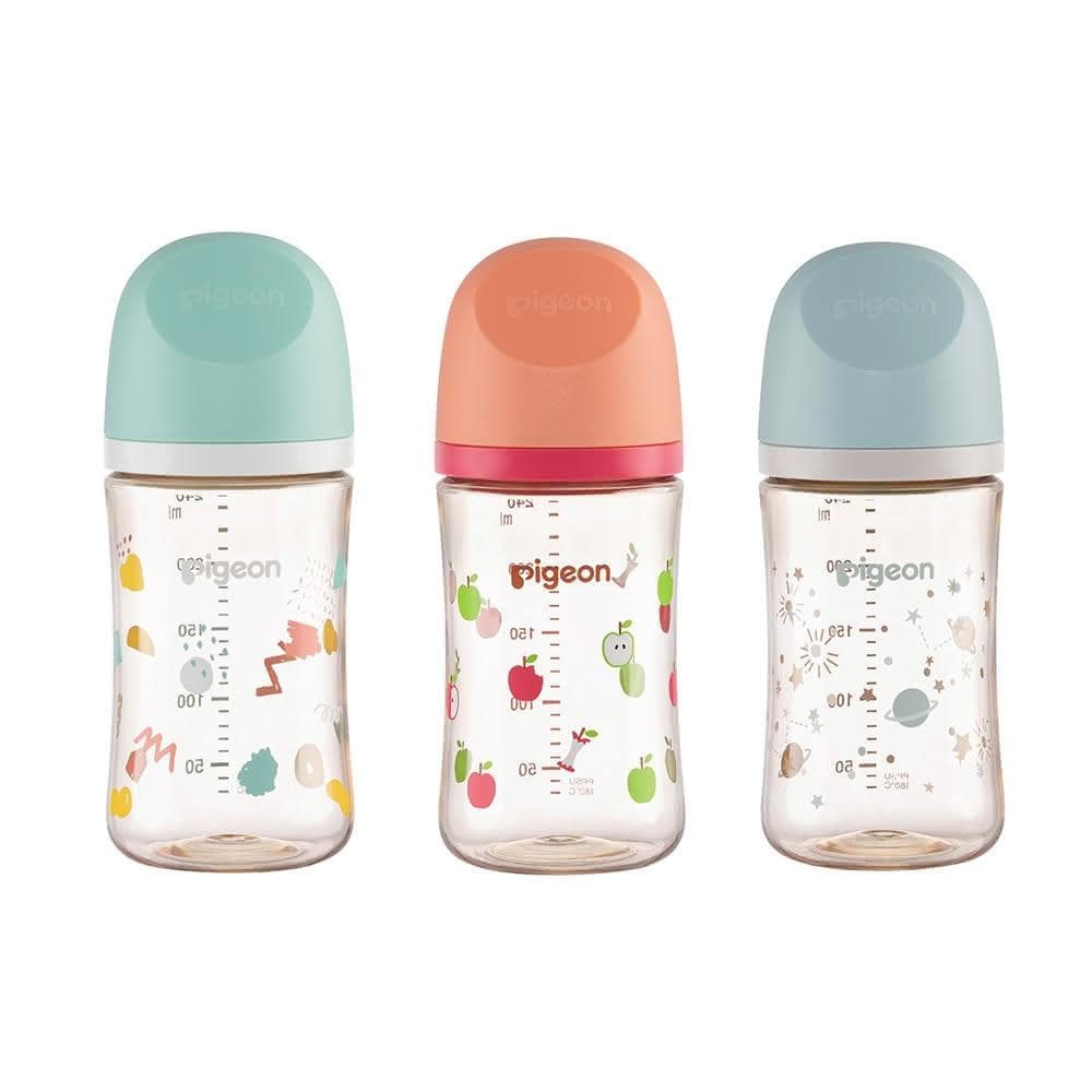【Pigeon 貝親】第三代PPSU奶瓶240ml-蘋果樂園/彩繪塗鴉(寶寶共和國)