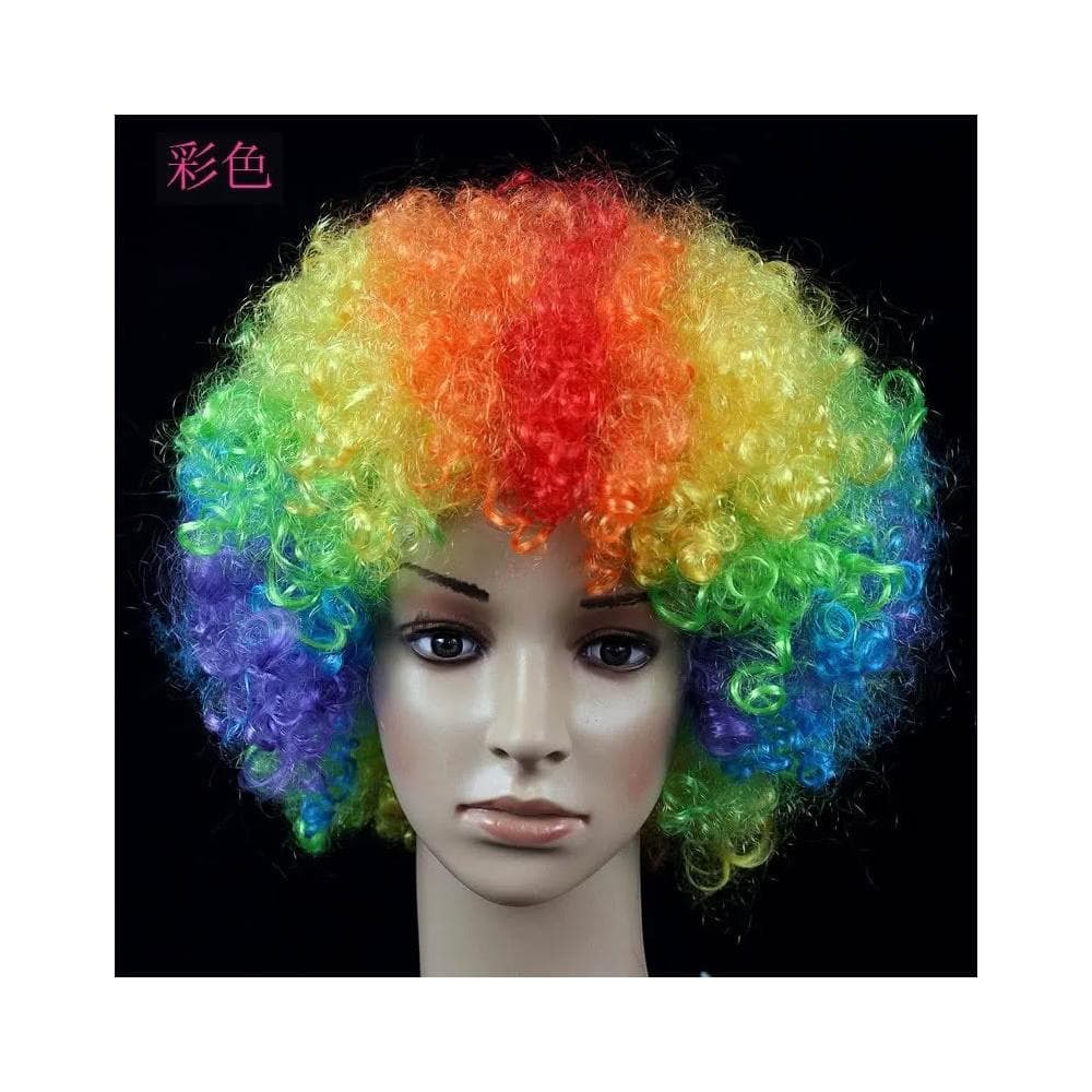 【朵菲佈置】爆炸頭假髮 爆炸假髮 cosplay道具 角色扮演 生日道具 短髮 變裝派對 搞笑小丑假髮 假髮