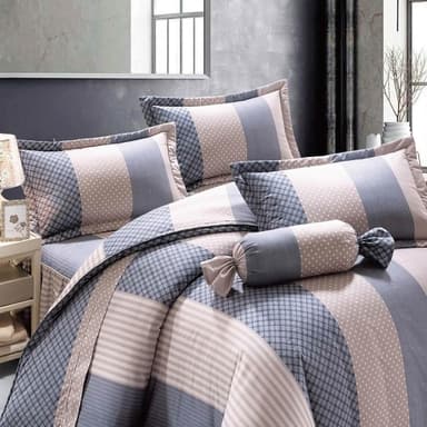 【Andy Bedding 安迪寢具】100%精梳棉鋪棉床包組 單人床包 雙人床包 加大床包 床包四件組 床單 被套 鋪棉兩用被 床包