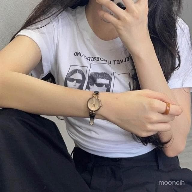 偉偉有道 複古手錶女款高級感學生ins女士小衆初高中生簡約小巧高顔值輕奢