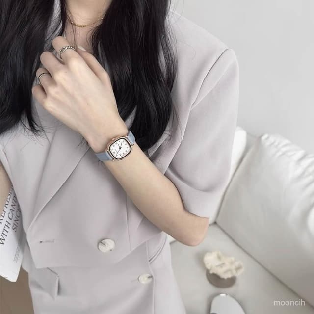 偉偉有道 手錶女款小衆簡約氣質高級感小巧錶盤精緻百搭學生考試專用石英錶