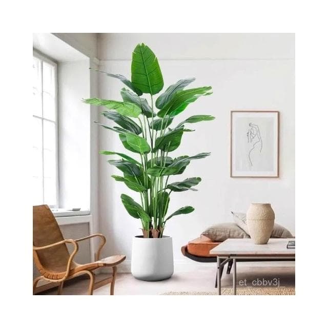 熱賣🔥天堂鳥仿真綠植高端輕奢仿生花客廳大型室內盆栽擺件裝飾樹假植物 居傢裝飾 仿真植物 人造樹 假樹 假植物