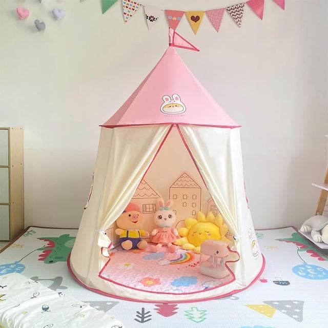 帳篷 室內遊戲屋 生日禮物城堡 家用帳篷小房子 城堡玩具屋小房子 可折疊戶外野餐 蒙古包DYT