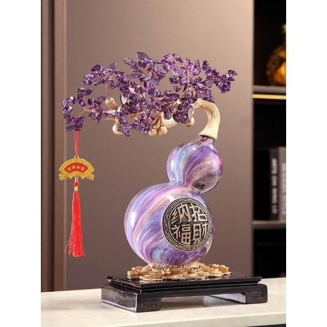 開業發財樹搖錢樹招財元寶葫蘆擺件裝飾喬遷之喜新居禮物搬家禮品