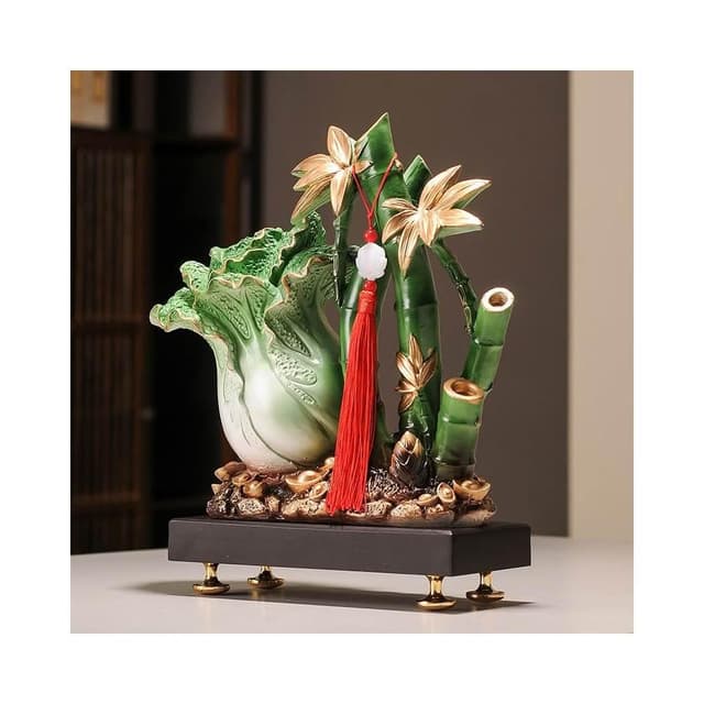 招財白菜擺件百財節節高升客廳玄關辦公桌面裝飾喬遷禮品開業禮物