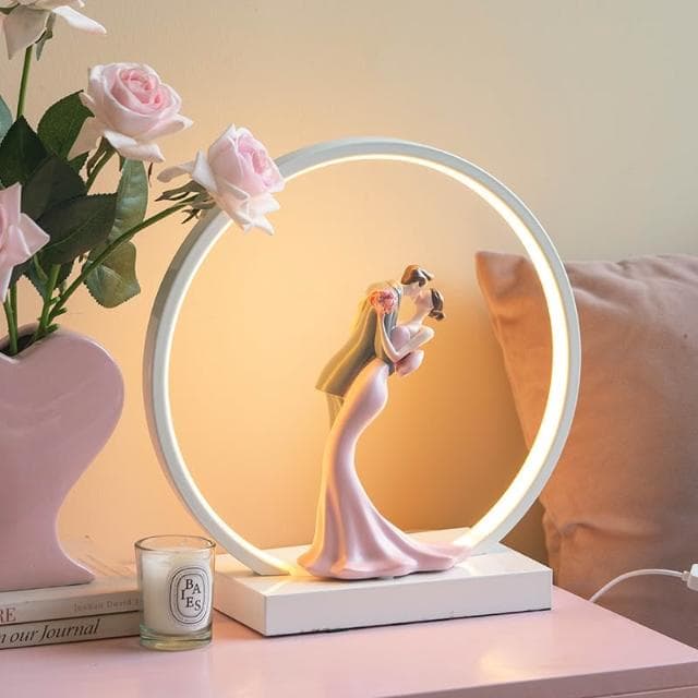 結婚小夜燈裝飾品擺件禮品送新人閨蜜實用颱燈訂婚新婚禮物情人節 婚禮用品 創意禮品 裝飾禮品 