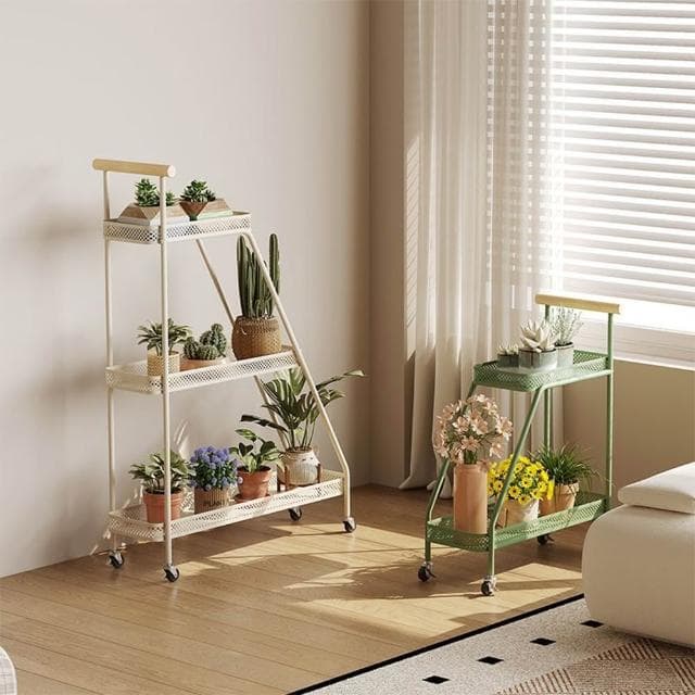 客廳花架 落地置物架 鐵藝落地陽臺多肉花盆托架 盆栽架子 網紅植物擺放架 盆栽架 陽臺花架 花盆架 園藝DYT