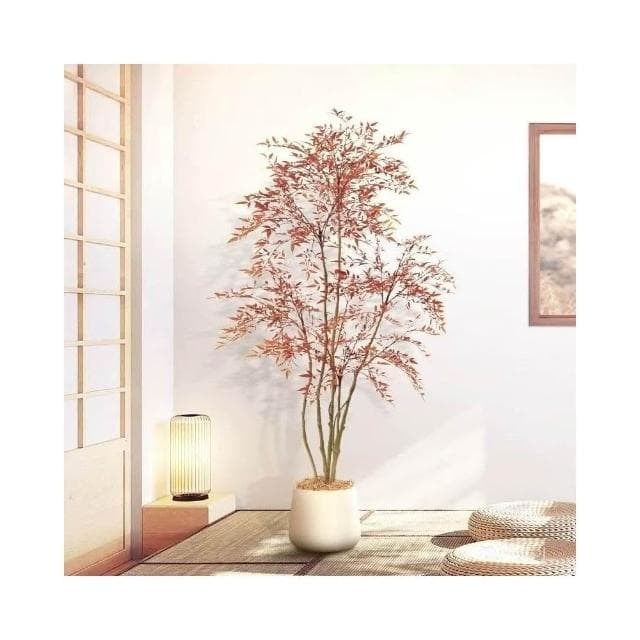 新品💕仿真綠植南天竹落地盆栽室內大型仿生植物客廳裝飾 假植物落地擺件居傢裝飾 仿真植物 綠植盆栽人造植 假樹