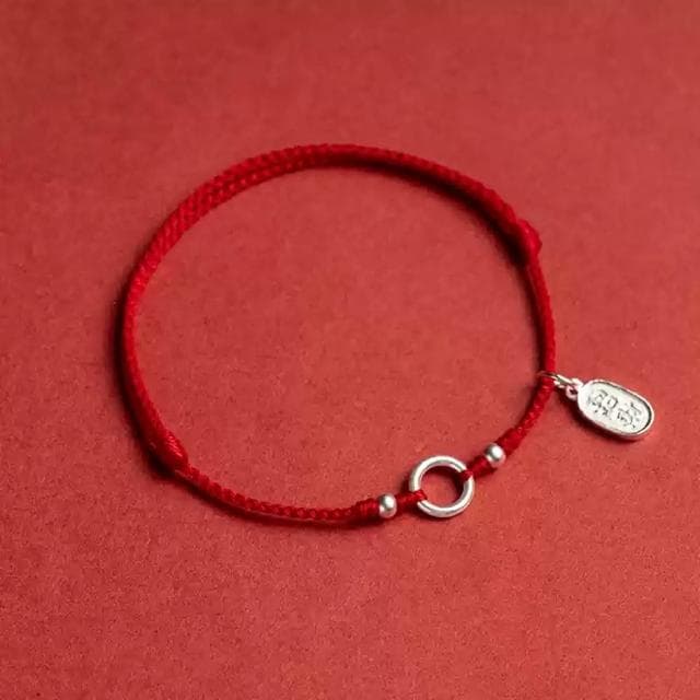 【米蘭精品】現貨+預購 純銀手鍊串珠手繩-轉運除穢淨化招財開運本命年純銀紅繩男2色74lh43